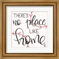 Framed No Place Like Home Plate