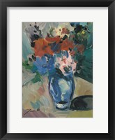Framed Blue Vase