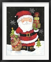 Framed Santa Claus with Presents