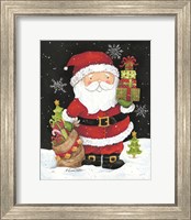 Framed Santa Claus with Presents