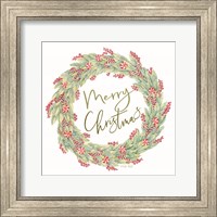 Framed Candy Cane Wreath