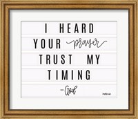 Framed Trust My Timing