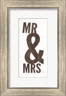 Framed Mr & Mrs I