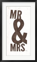 Framed Mr & Mrs I