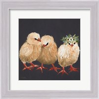 Framed Chick Trio
