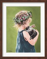 Framed Girl with Bunny