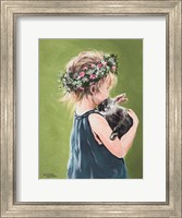 Framed Girl with Bunny