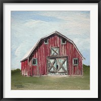 Framed Red Barn