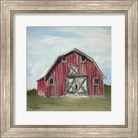 Framed Red Barn