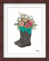 Framed Floral Boots