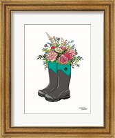 Framed Floral Boots