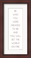 Framed Be Who You Were Created to Be