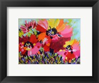 Framed Big Red Poppies