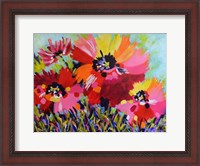 Framed Big Red Poppies