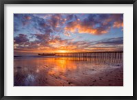 Framed Cement Ship Sunset