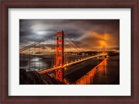 Framed Golden Gate Evening