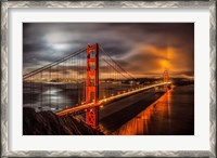 Framed Golden Gate Evening