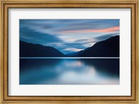 Framed Lake Crescent Dusk