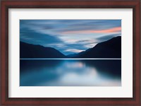 Framed Lake Crescent Dusk