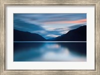 Framed Lake Crescent Dusk