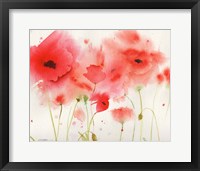 Framed Red Poppies