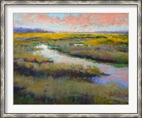 Framed Glimmer on the Marsh