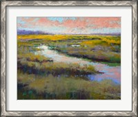 Framed Glimmer on the Marsh