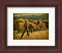 Framed Weathered Ranch Fence