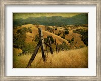 Framed Weathered Ranch Fence