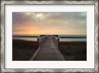 Framed Sunset Pier