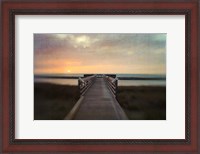 Framed Sunset Pier