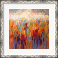 Framed Poppy Mosaic