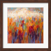 Framed Poppy Mosaic
