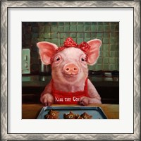 Framed Gingerbread Pigs