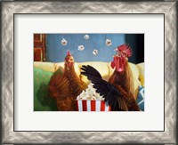 Framed Popcorn Chickens