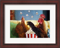 Framed Popcorn Chickens