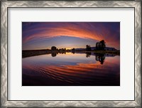 Framed Canoe Sunset