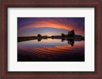 Framed Canoe Sunset