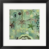 Framed 'Floral Fantasies 1' border=