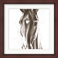 Framed Le Cheval Noir Brown Crop