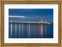 Framed Mackinac Bridge