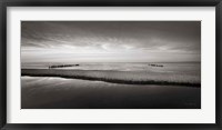 Framed Lake Superior Beach IV BW