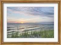 Framed Lake Michigan Sunset III