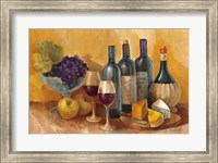 Framed Wine and Fruit I v2