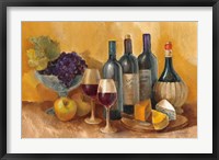 Framed Wine and Fruit I v2