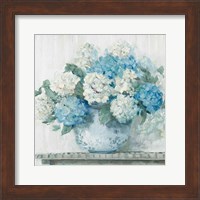 Framed Blue Hydrangea Cottage Crop