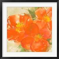 Tangerine Poppies II Framed Print