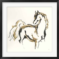 Framed Golden Horse VIII