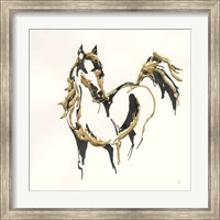 Framed Golden Horse VII