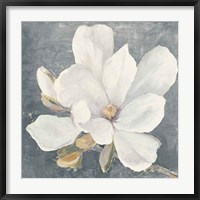 Framed Serene Magnolia Gray